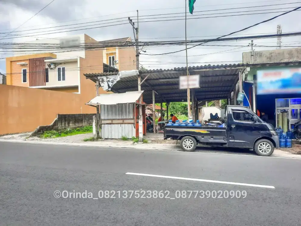 Tanah SHM 593m2 Jl Kaliurang Km 14,5 Dekat UII Cocok Usaha Kuliner