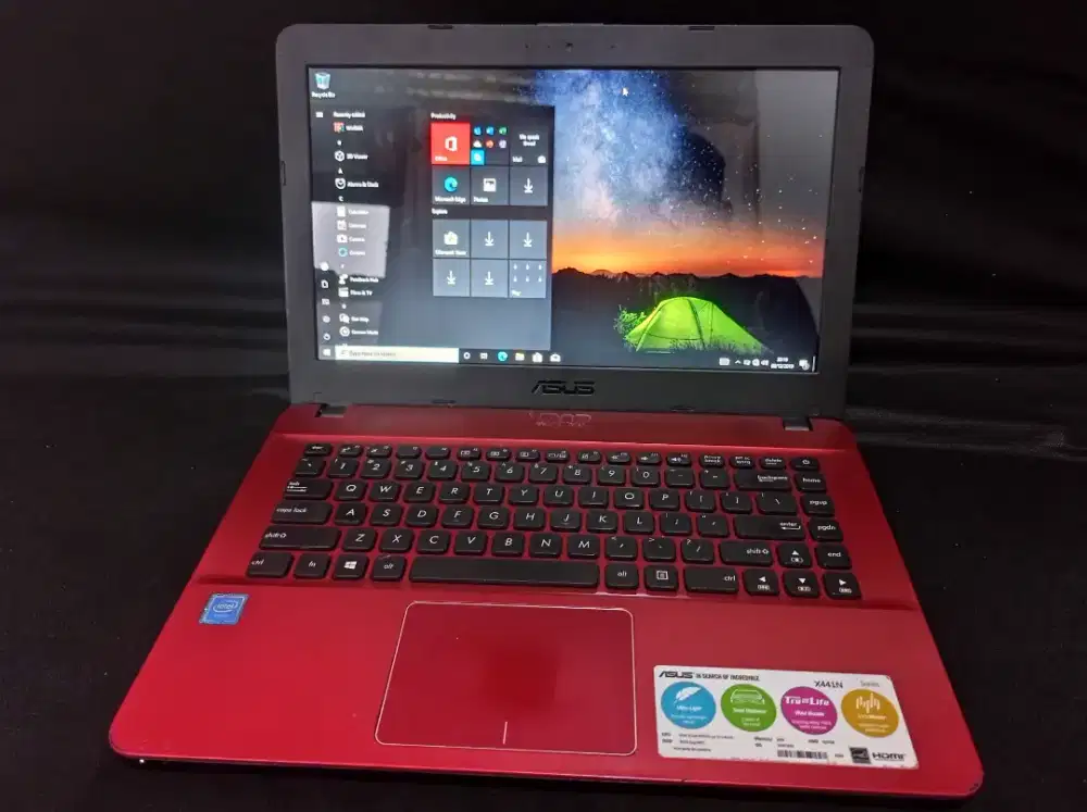 Laptop Asus ram 4gb warna cakep keren
