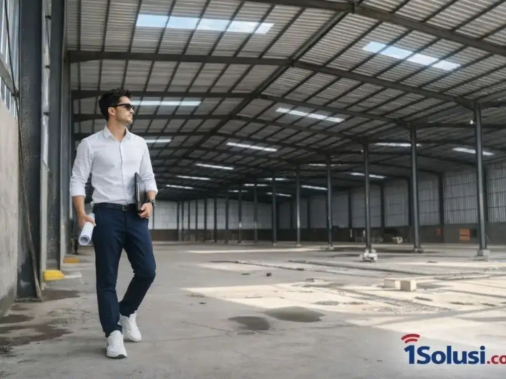 DISEWAKAN GUDANG BARU DI BSD LEGOK TANGERANG AKSES KONTAINER 40FT