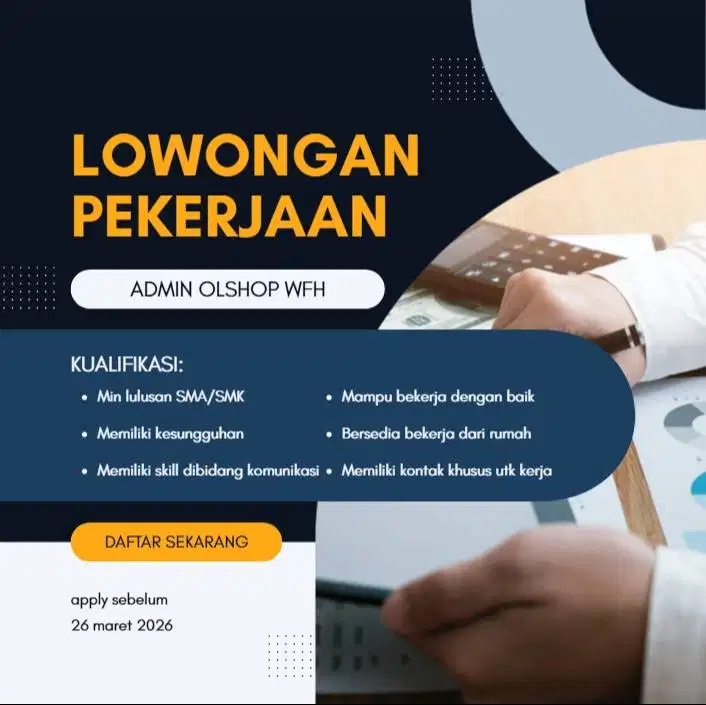 freelance wfh admin olshop