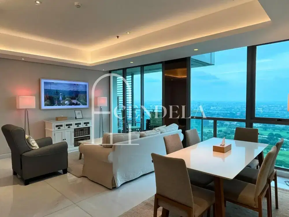 Sewa Hillcrest Lippo Karawaci 3BR 149m2 Golf View Interior Baru