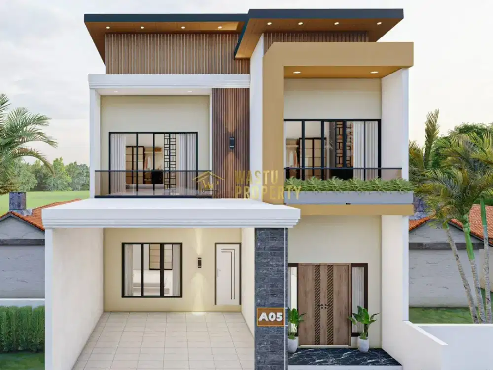 RUMAH 2 LANTAI DESAIN MODERN DI KALASAN
