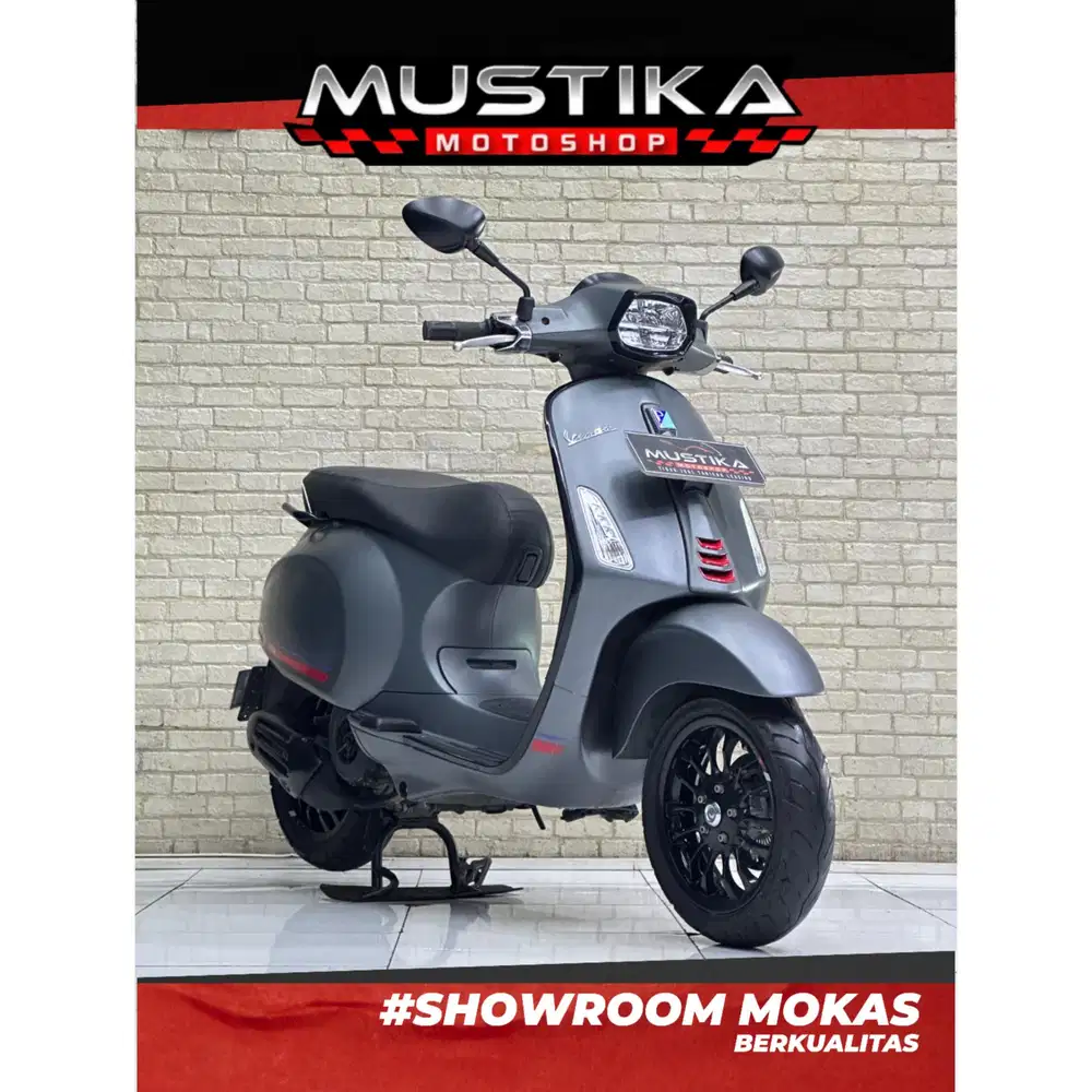 Perfect Condition!!Vespa Sprint S abs Led 2024 Plat Dk Murah-Mustika
