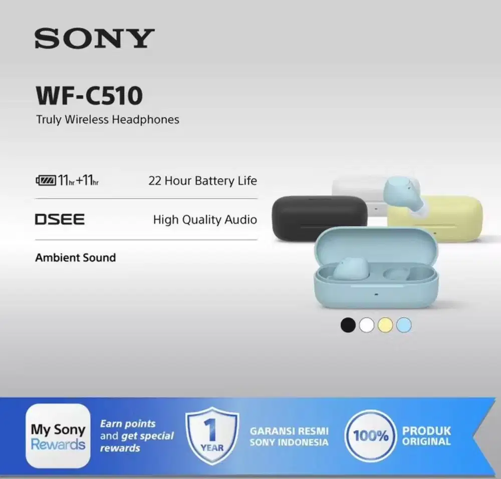 Sony WF-C510 Trully Wireless Earbuds