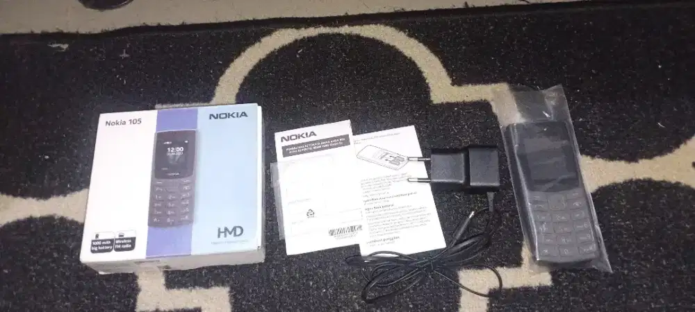 Dijual.1 hp second merk nokia 105  LED Torch / Game /MicroUS