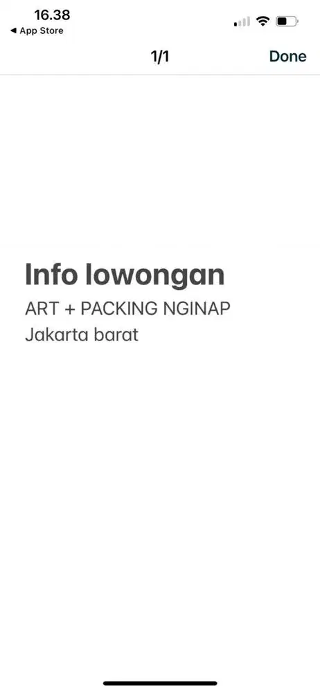 Lowongan ART + PACKING