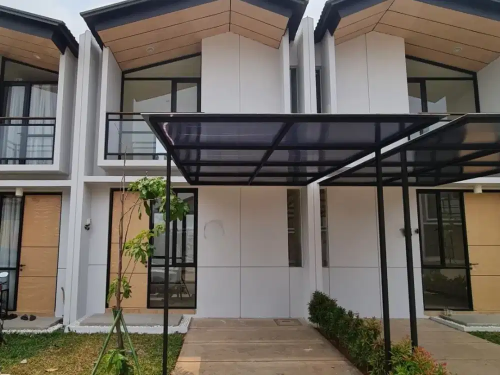 Rumah Jual Cepat Cluster Uptown Lippo Cikarang 2 Kamar Depan Taman Siap Huni Bisa KPR