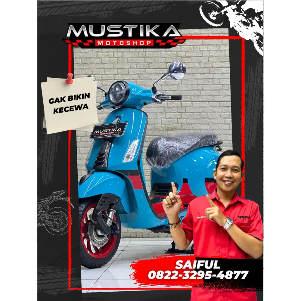 Perfect Condition!!Vespa. Primavera S ABS 2023 Warna Favorit-Mustika