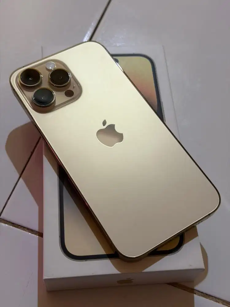 iphone 14 promax gold 256gb fullset