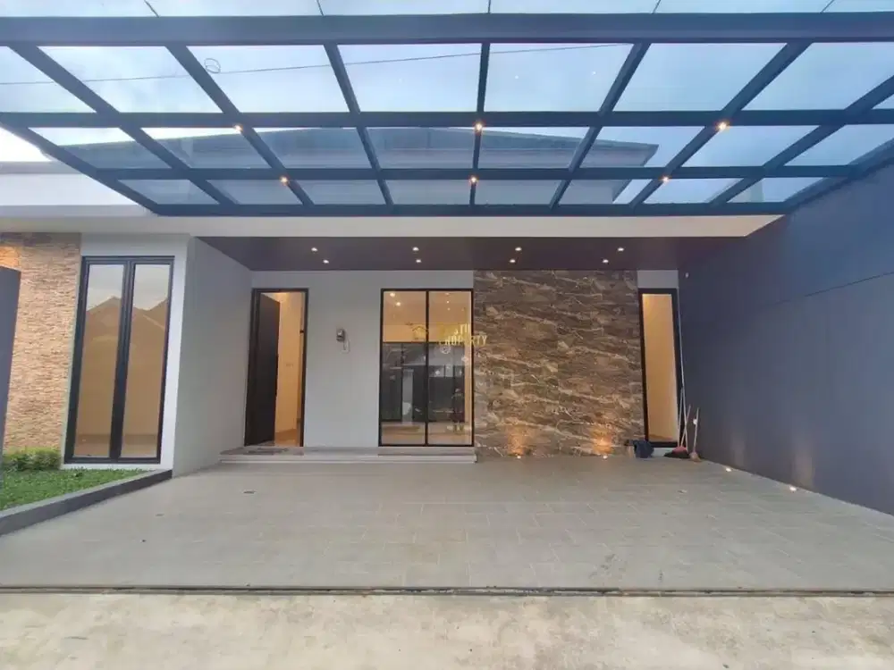 RUMAH SIAP HUNI, DESAIN KEKINIAN DEKAT CANDI SAMBISARI DI PURWOMARTANI, KALASAN