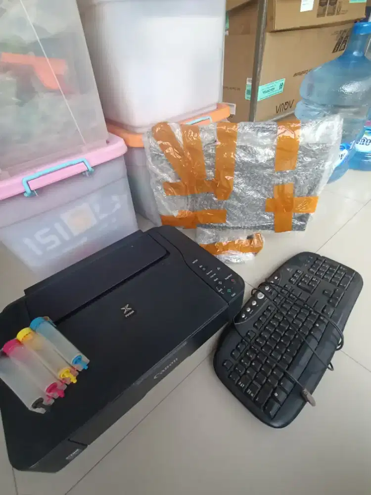 Monitor, printer, keyboard cpu