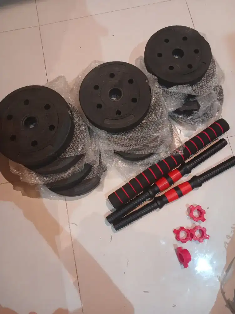 DUMBLLE FULLSET 20 KG BARU