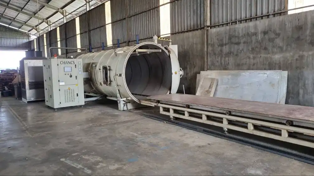 MESIN WOOD VACUUM DRYER MERK CHANCS MAX, 2021, CAP 10M3, KONDISI 95%