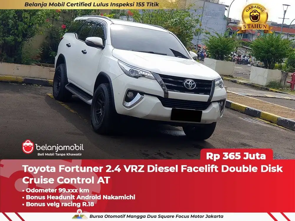[ BONUS HU + VELG ] Toyota Fortuner 2.4 VRZ Diesel Facelift 2019 2020