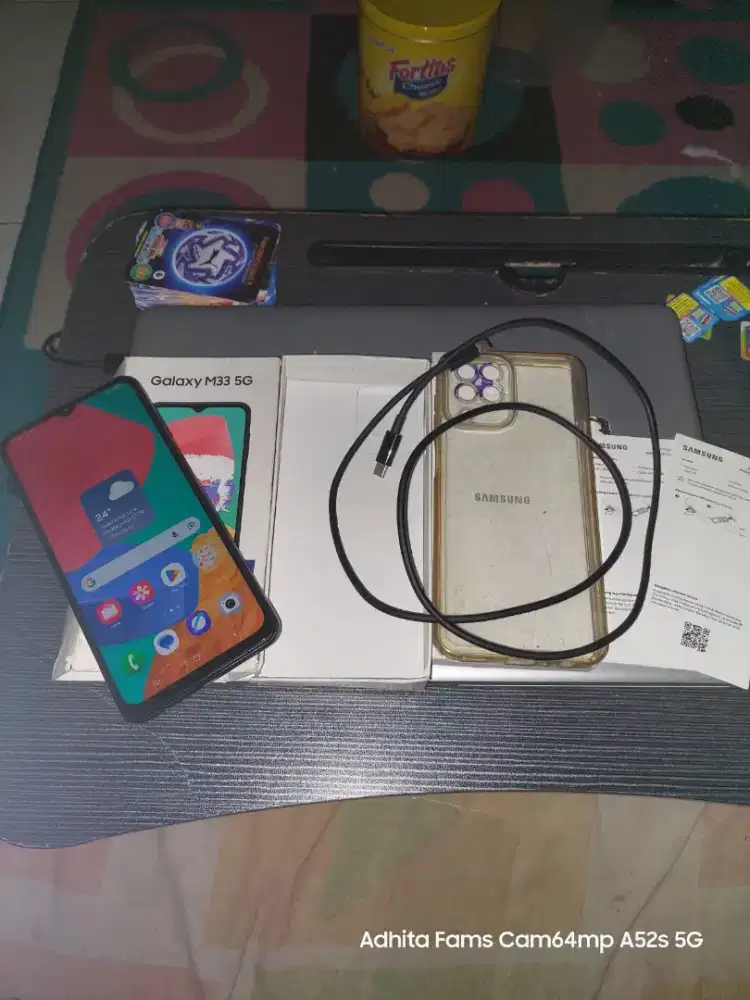 Samsung M33 5G Blue Ram 6+6/128GB Resmi Exs Sein Lengkap No Minus