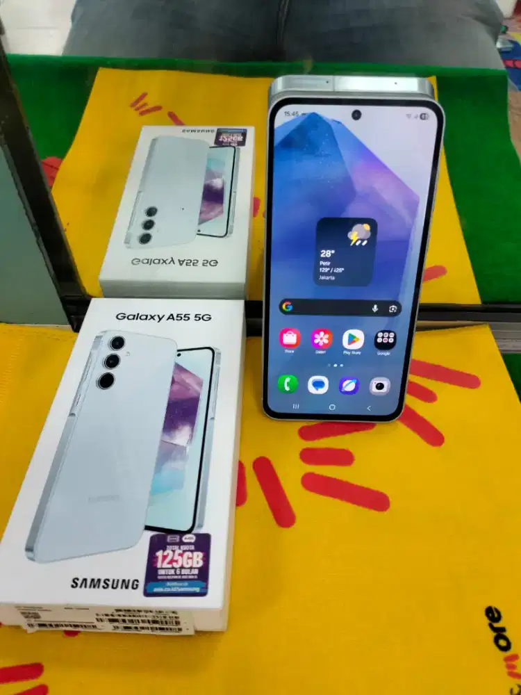 samsung A55 5G ram 8/256gb lengkap mulus