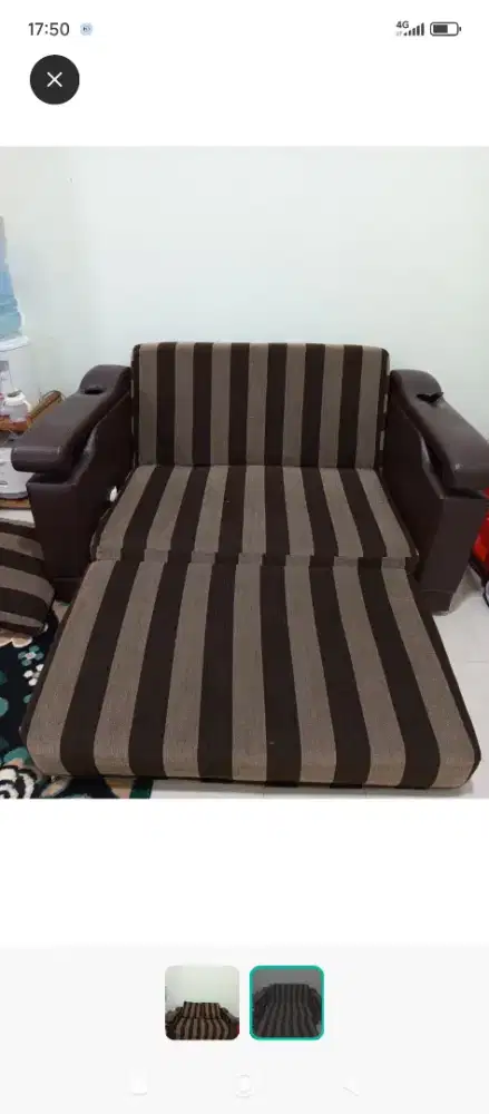 Sofabed  warna coklat