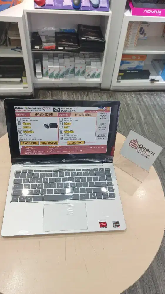 HP 14 EM0530AU RYZEN 5 7530AU 8GB 512GB FHD BACKLIT WIN11HOME + OHS