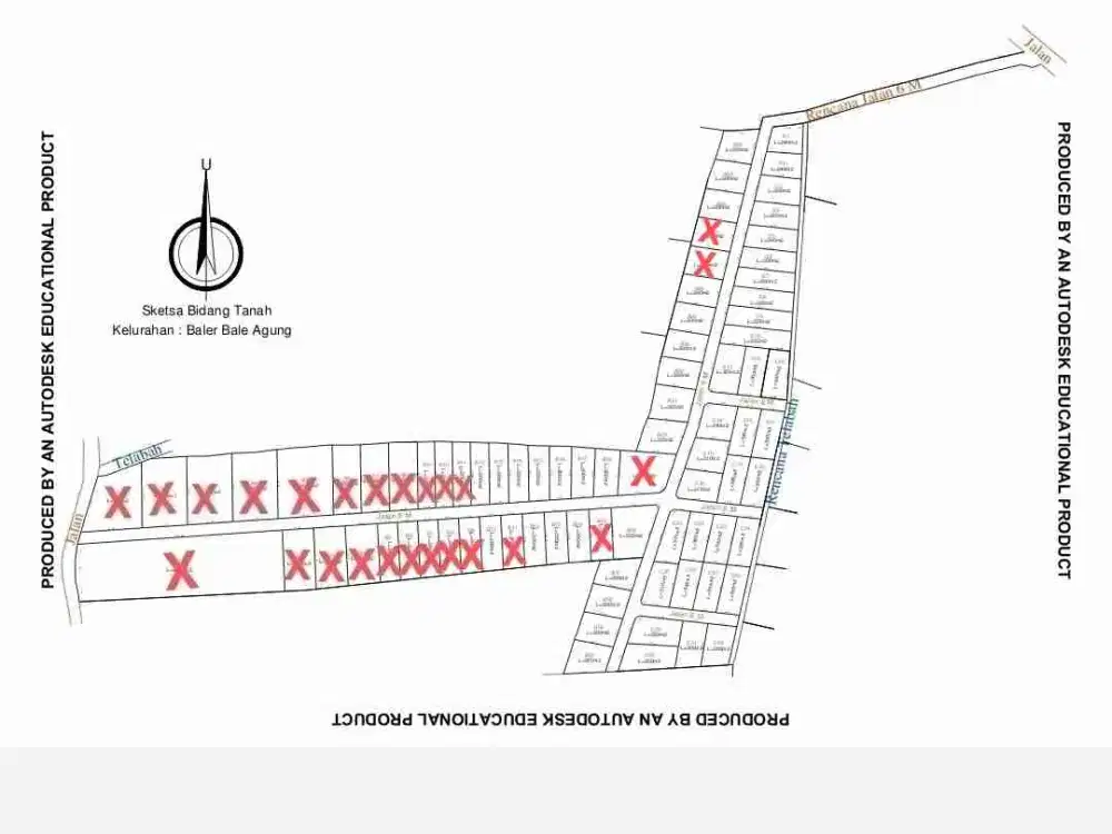 tanah kavling ekslusif di dlm kota negara Jembrana.