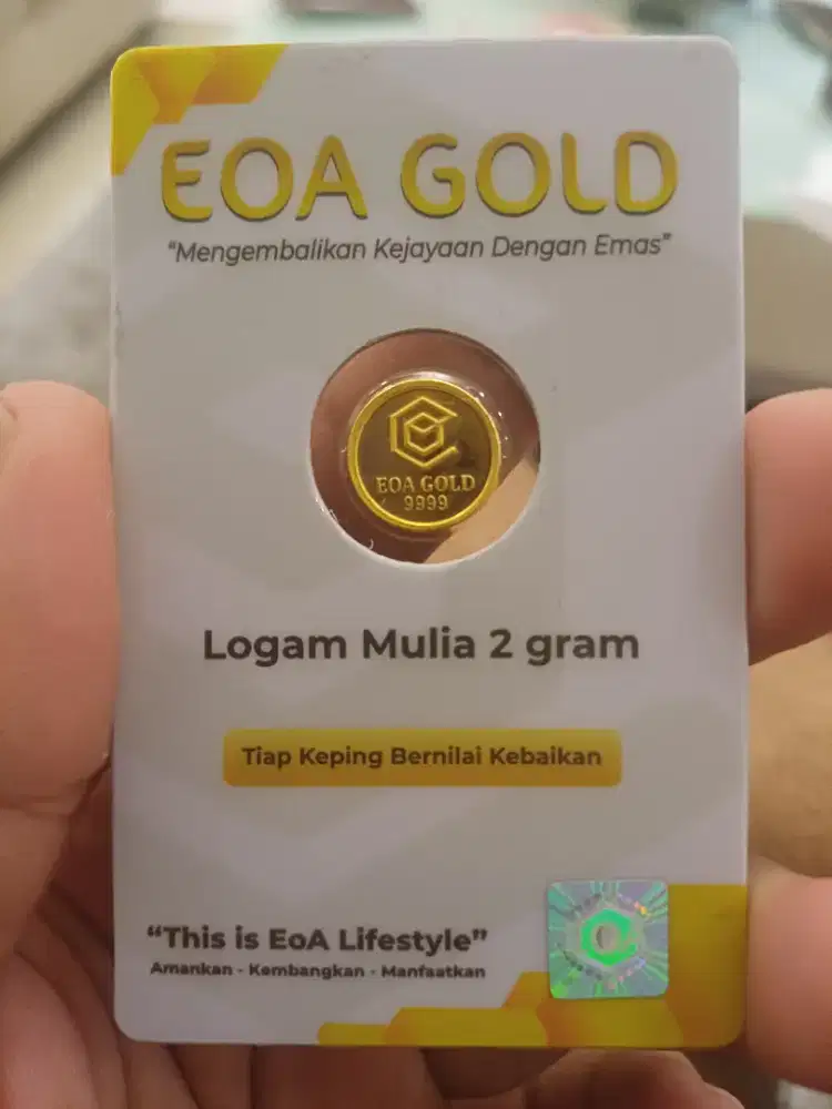 JUAL EOA GOLD 24 KARAT ASLI SERTIFIKAT