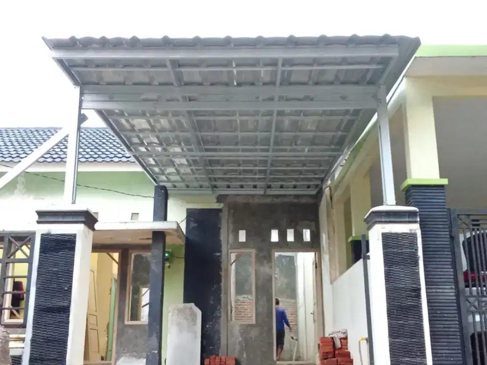 Kanopi baja ringan atap spandek pasir