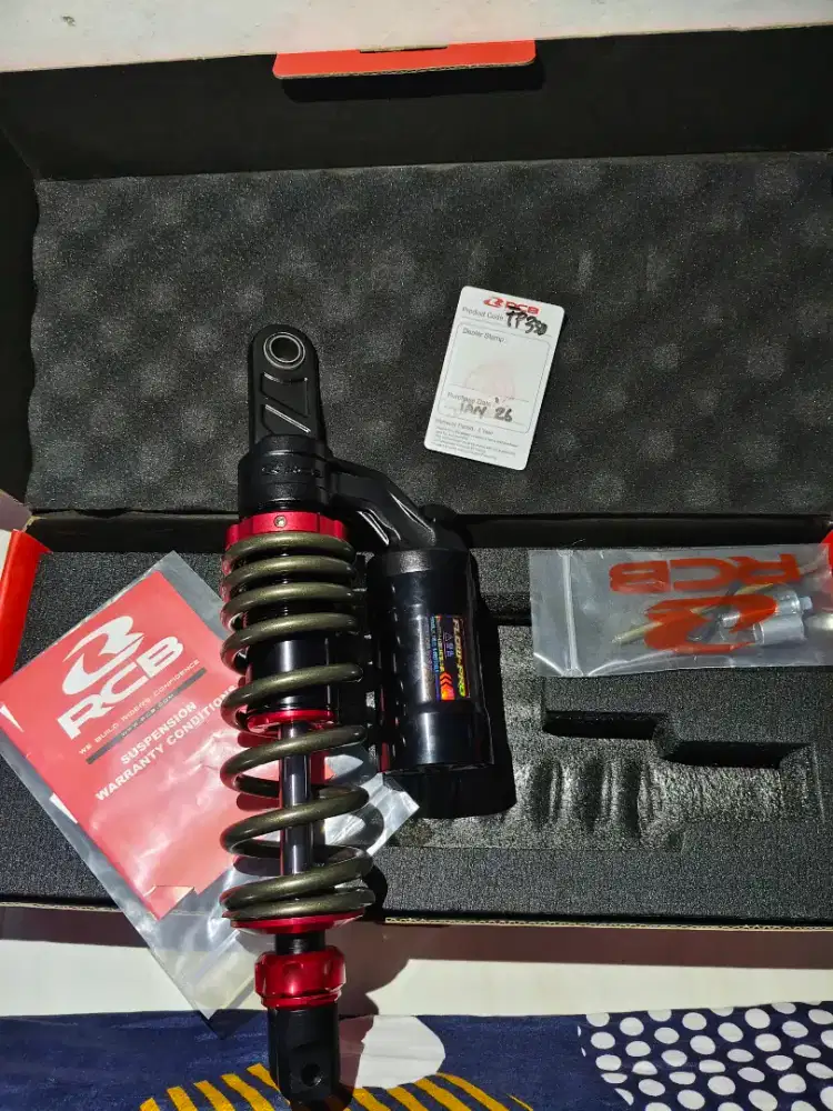 Jual shockbreaker belakang rcb flow pro 330m single shock baru