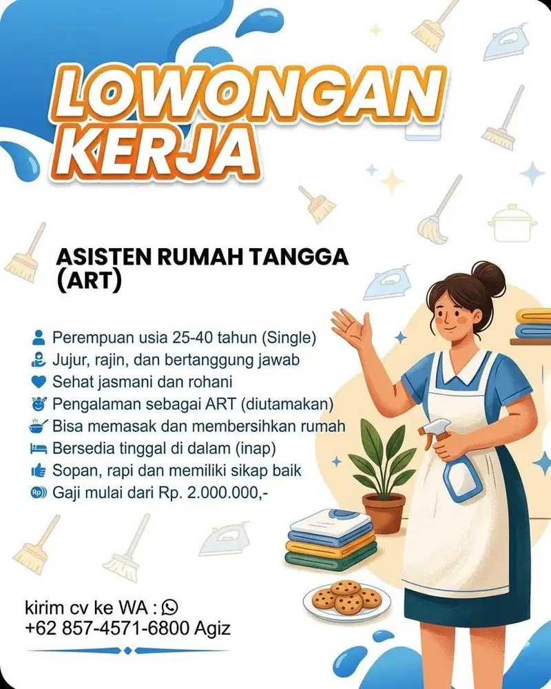 Lowongan Asisten rumah tangga