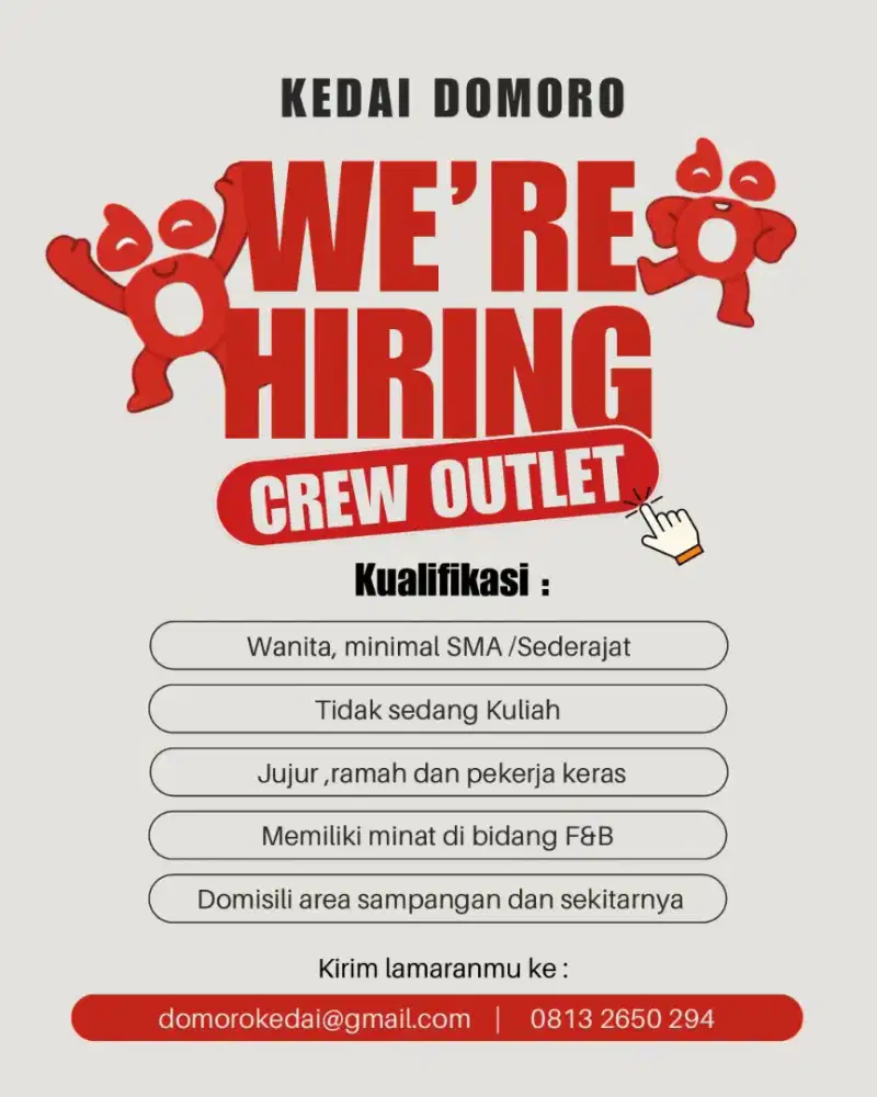 LOKER CREW KEDAI