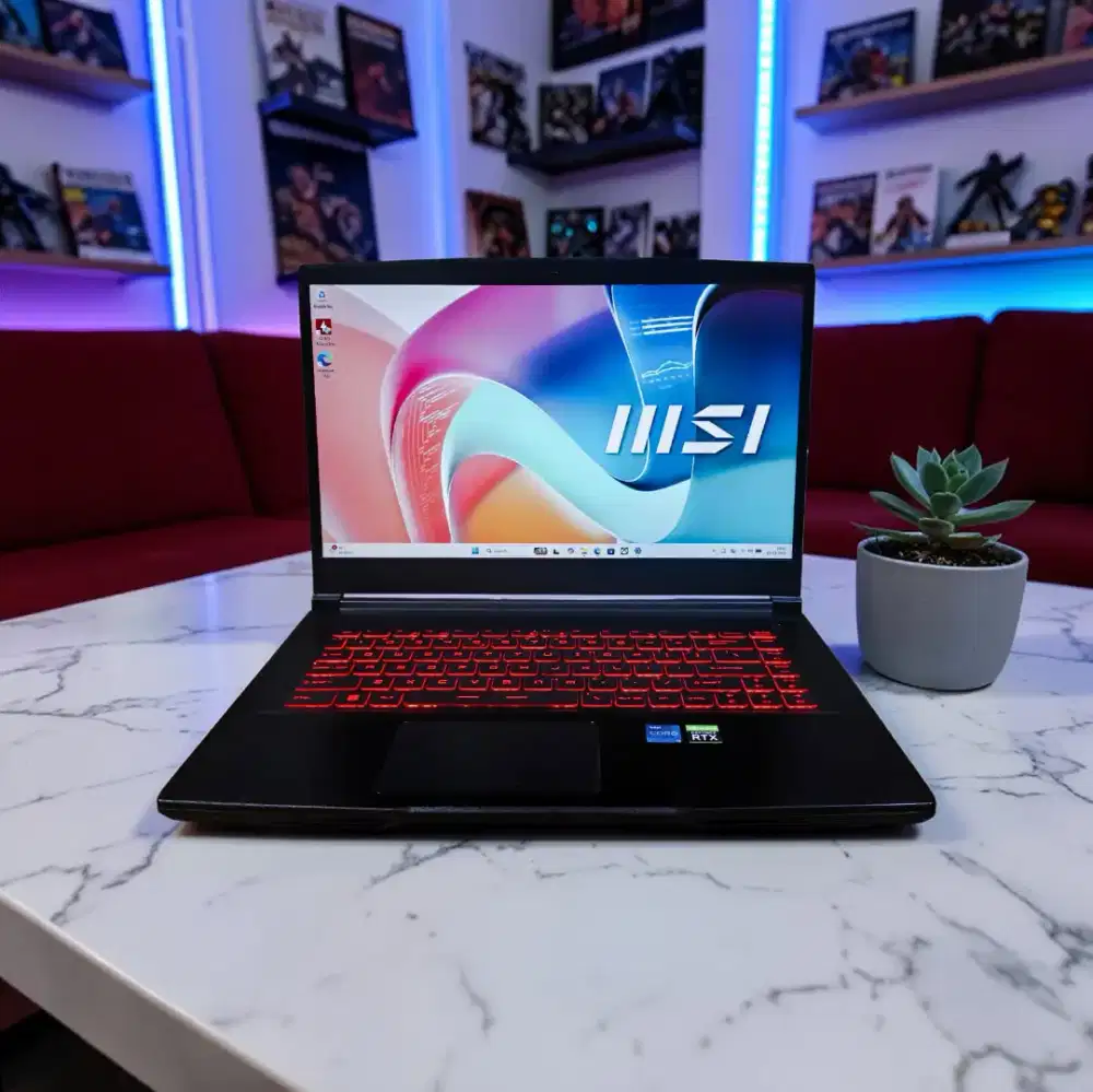 MSI GF63 -104 EVOLVE THIN RAM SSD 512GB DUAL VGA Nvidia RTX 3050