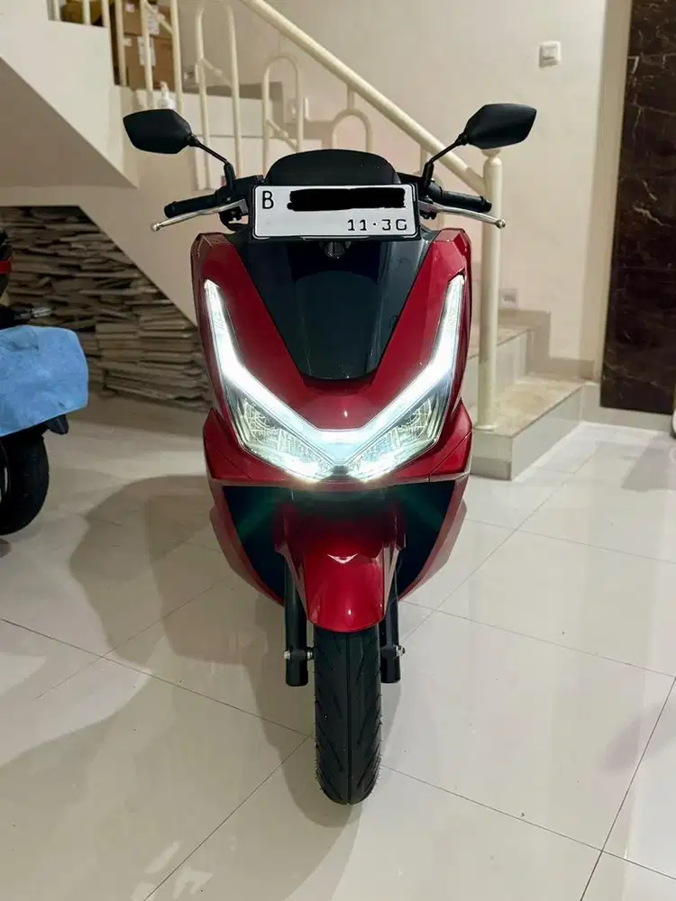 KM 25 PERAK‼️ HONDA PCX 160 Keyless Merah Glosy Sporty 2025 PJK 11 2026
