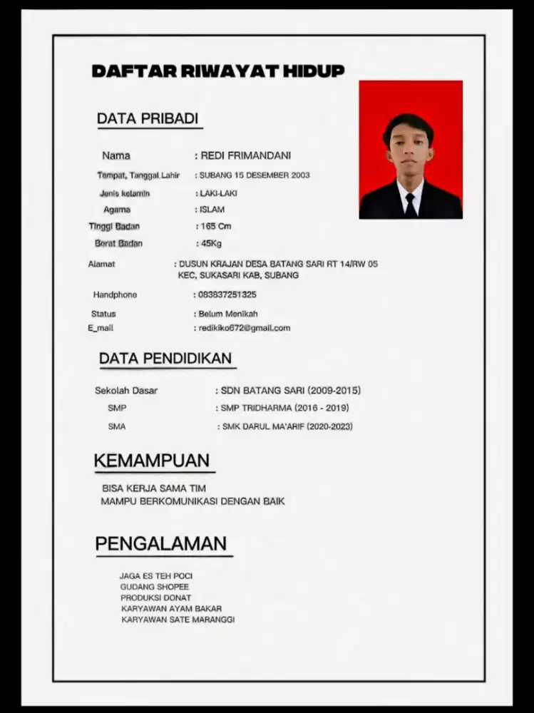 NYARI KERJA APA AJA YANG PENTING KERJA