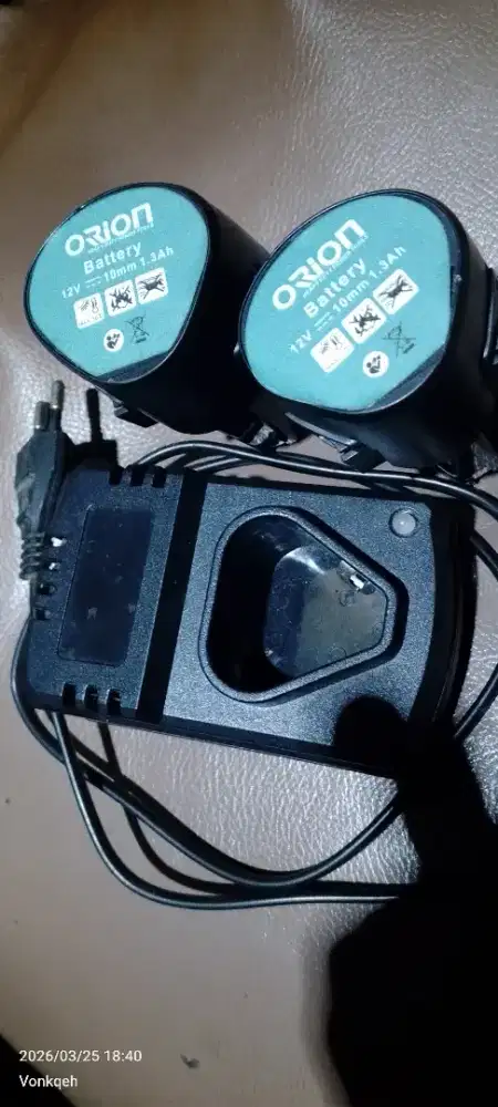 Baterai bor Orion dan Chasan 12 volt