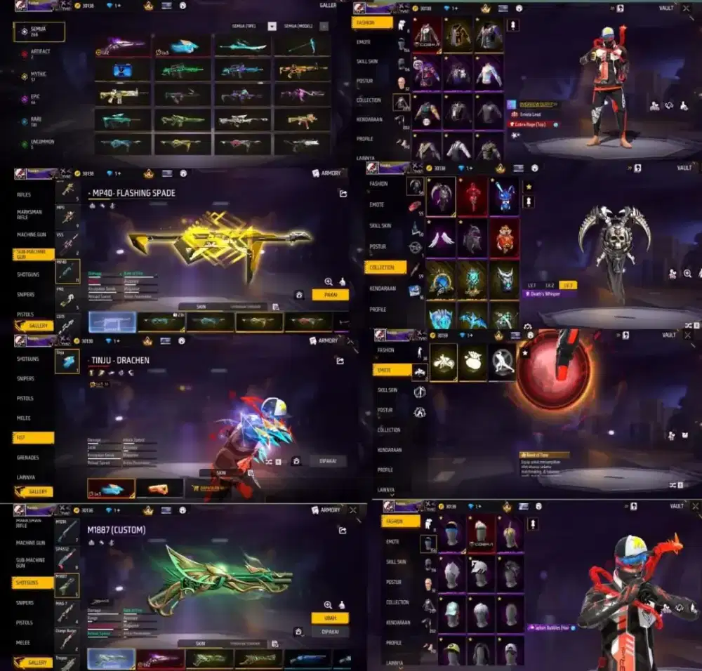 JB REZZ STORE JUAL BELI AKUN FF AMAN DAN AMANAH MINAT CET