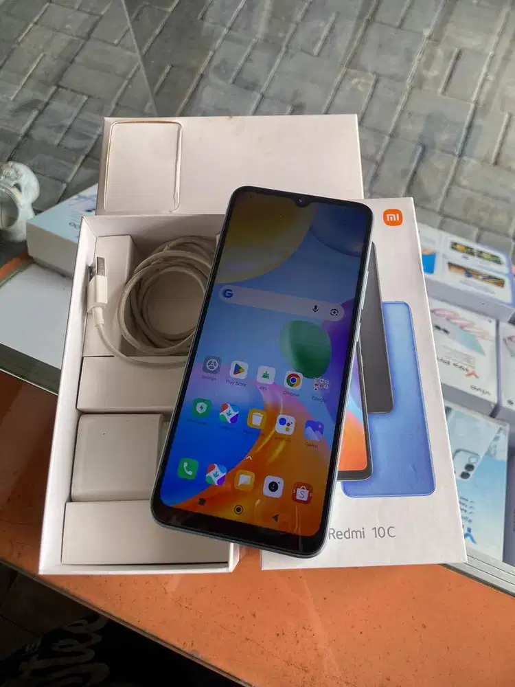 Redmi 10c 4/64 fullahet segel nominus tinggal pakek