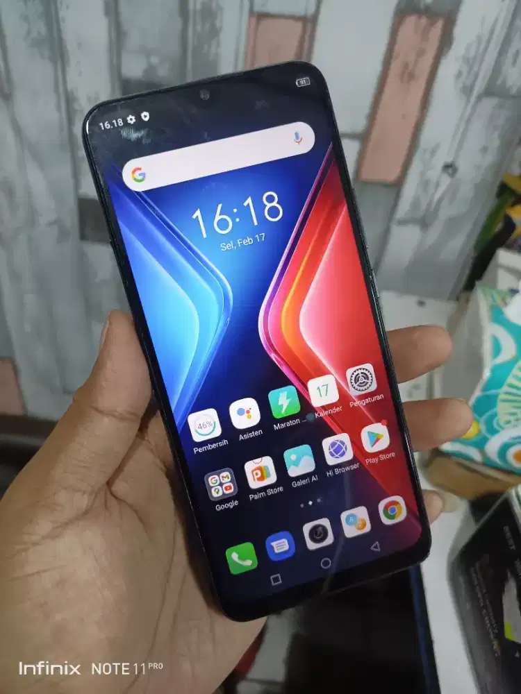 Infinix hot 11 play' ram 3/32gb hp aja batangan