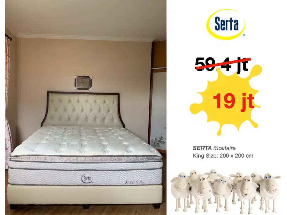 [BANTING HARGA] SERTA iSolitaire 200 x 200 cm SERTA USA