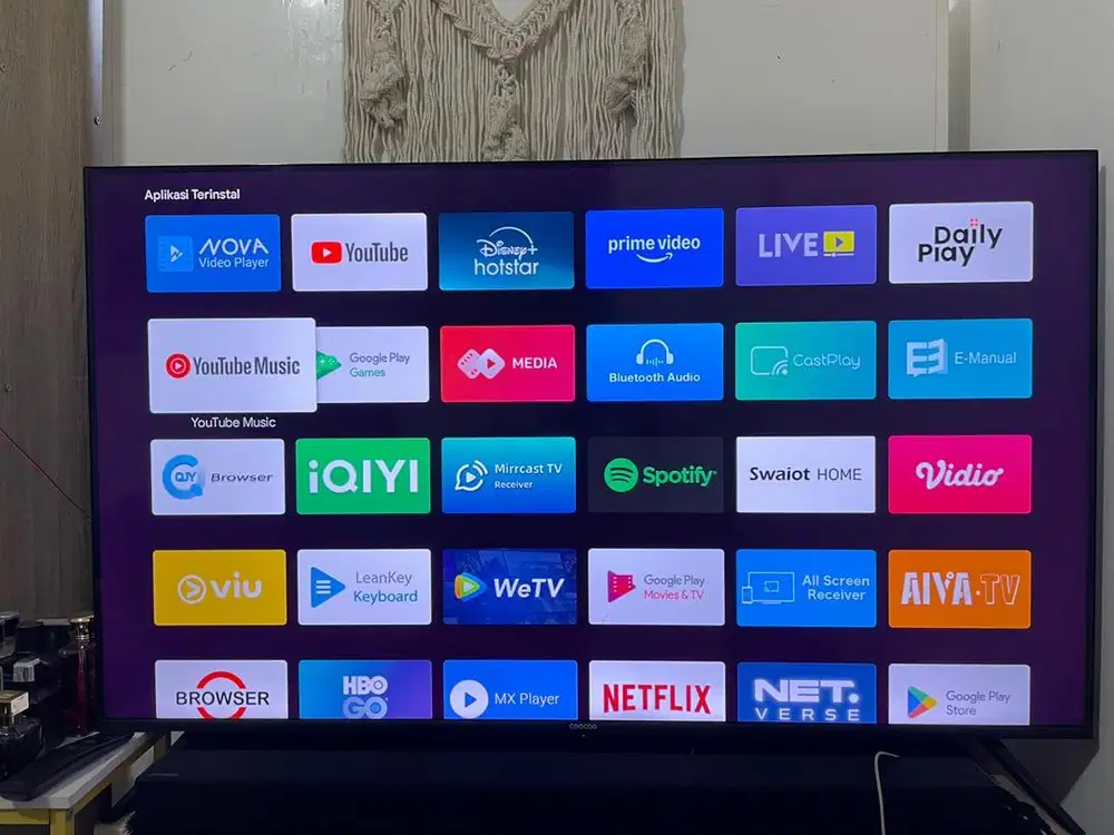 Tv 50in coocaa smarttv android bluetooth