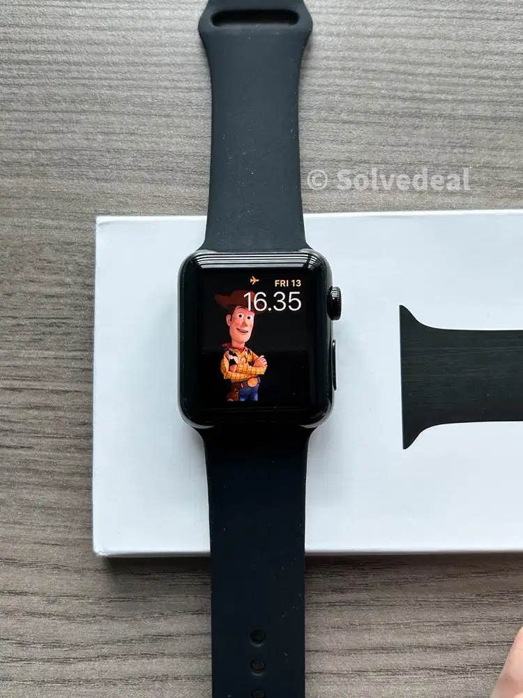 Apple Watch Stainless Steel 38mm Black — Mulus Premium Full Fungsi