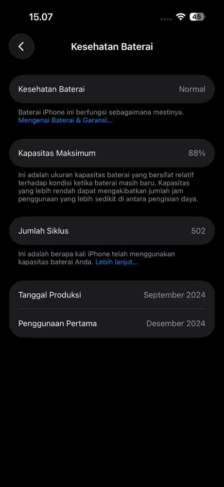 Di jual iphone 15 128 gb ibox