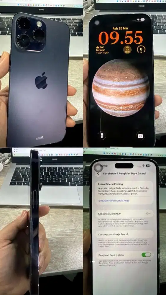 Jual Iphone 14 Pro Max 128GB Deep Purple Second