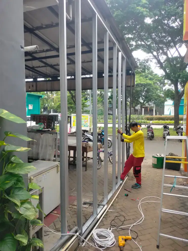 Furniture buat ruangan dari partisi gypsum cepat dan bersih