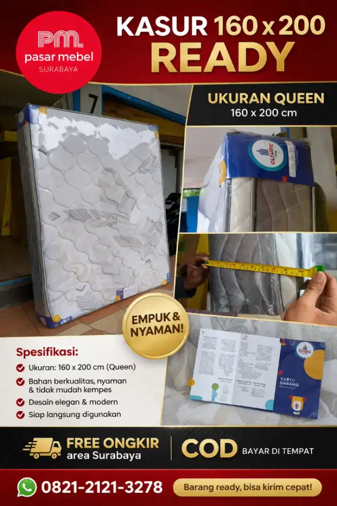 KASUR BUSA PREMIUM ANTI KEMPES BISA COD