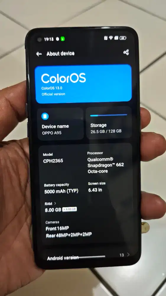 Oppo A95 8/128 bisa TT