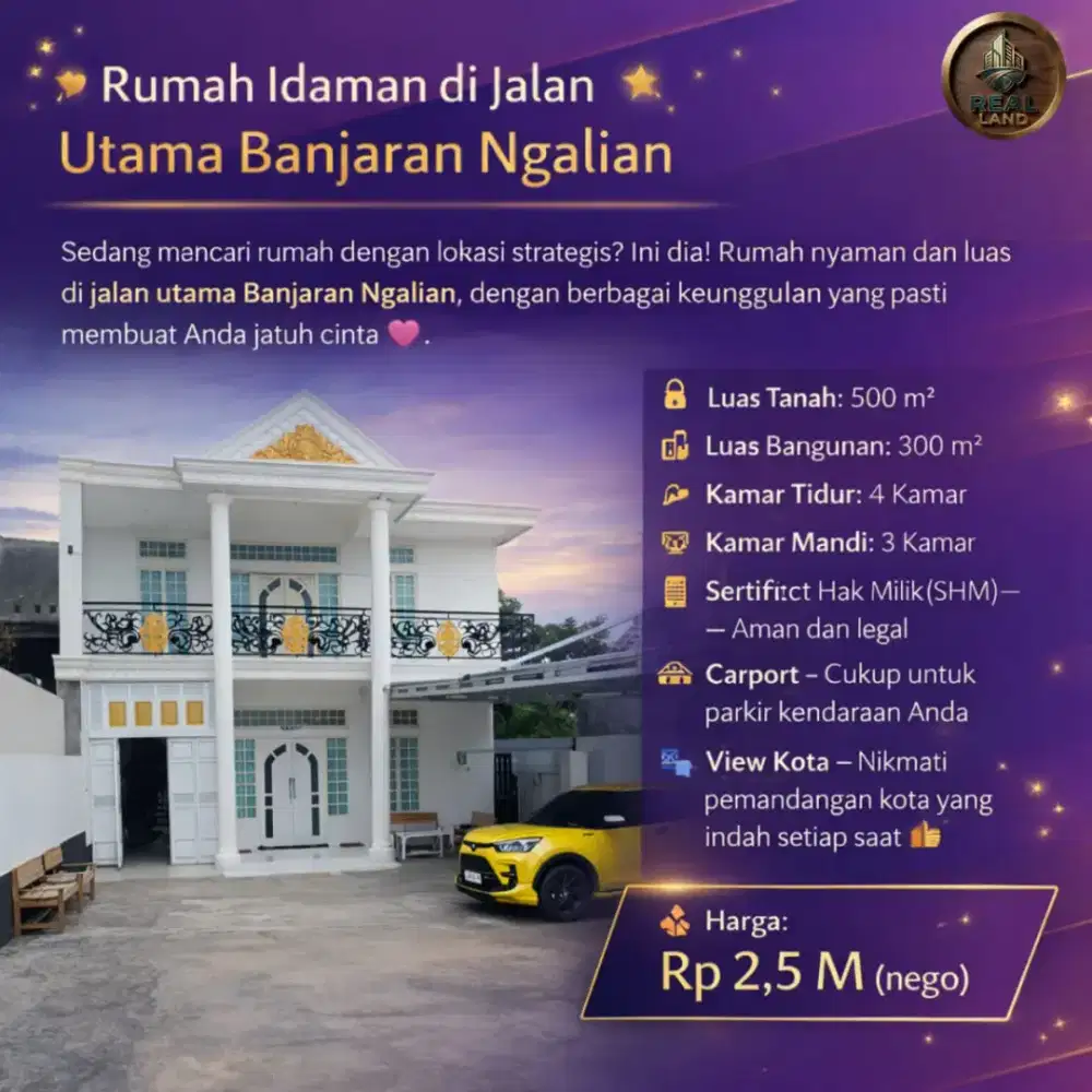 RUMAH MEWAH DI BANJARAN NGALIYAN SEMARANG BARAT