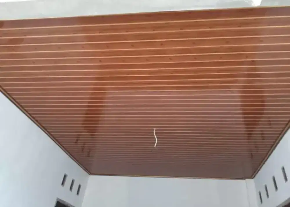 Pasang plafon gypsum partisi pvc molding baja ringan jasa tenaga kerja