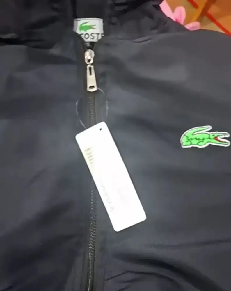 Jaket Lacoste Hitam