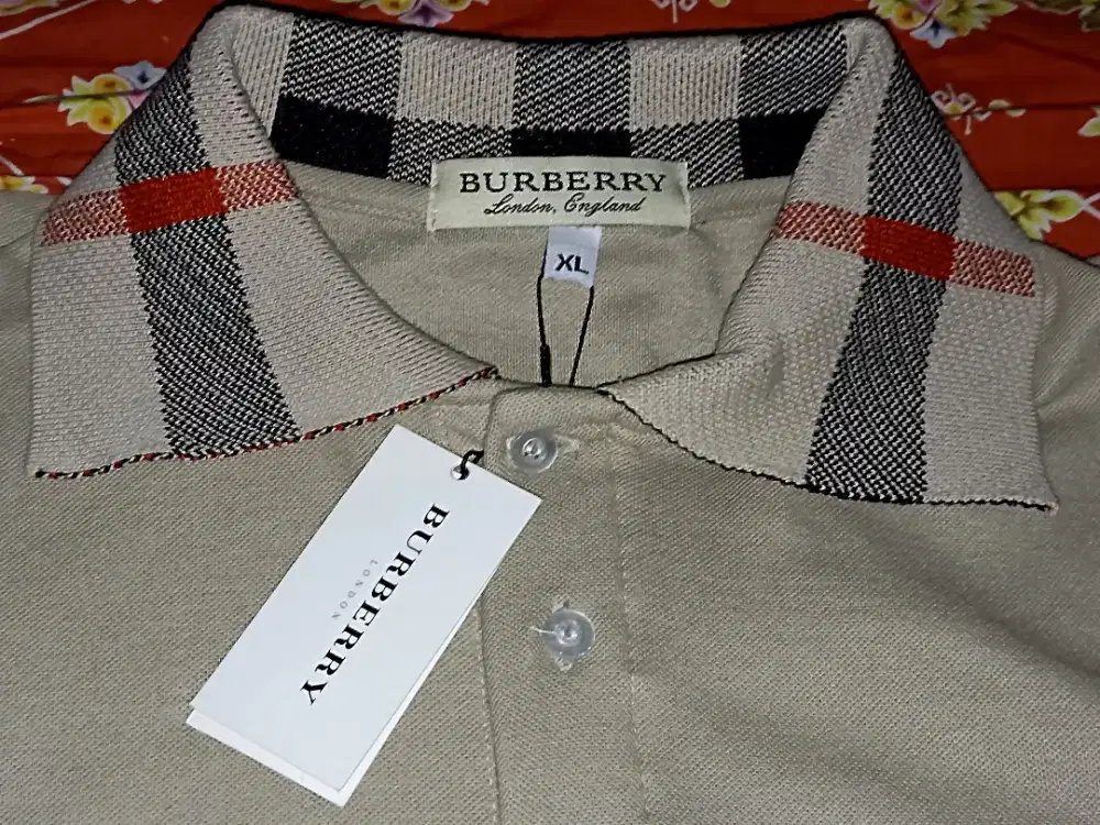 Baju Polo Shirt Import Burberry Original