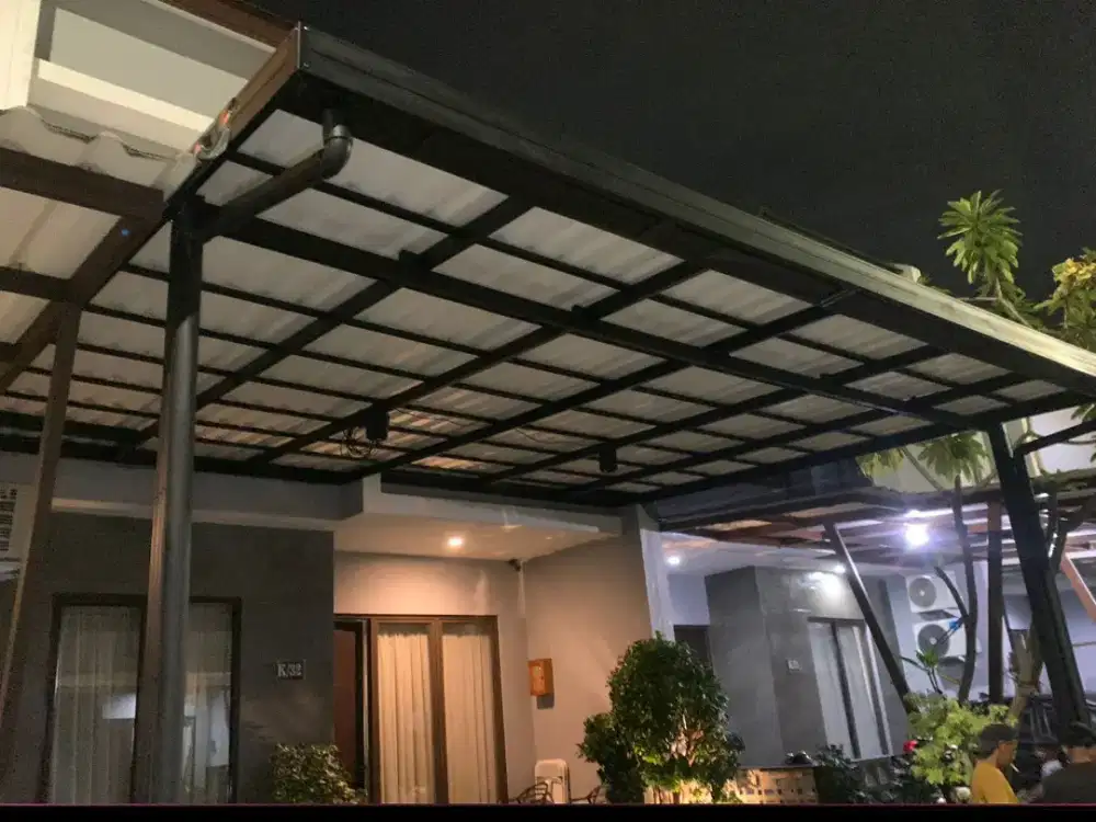 Kanopi Canopy, Kitchen Set, Railing, Tangga, Pagar, Atap Baja, Tralis