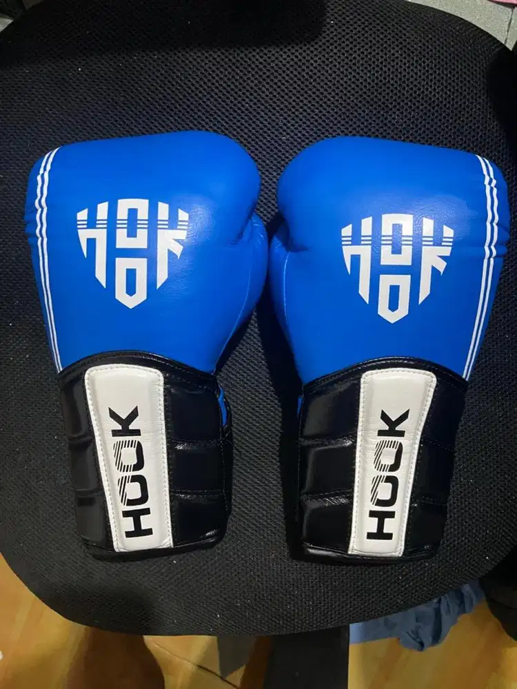 Glove boxing muaythai merk hook 12oz fancy blue