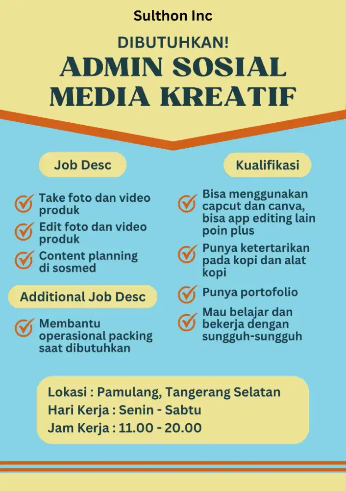 Admin Sosial Media Kreatif
